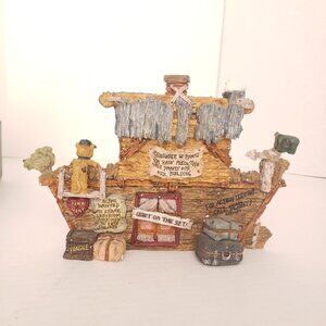 Boyds Bears & Friends The Bearstone Collection Estb. 1979 Noah's Ark Boat House